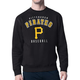 Pittsburgh Pirates Starter Team Logo Fleece Pullover Sweatshirt - Black