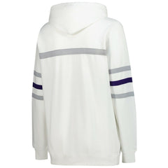 Baltimore Ravens Women's Plus Size Head Coach Throwback Pullover Hoodie - White cheap