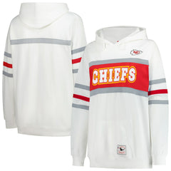 Kansas City Chiefs Women's Plus Size Head Coach Throwback Pullover Hoodie - White outlet