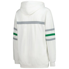 Philadelphia Eagles Women's Plus Size Head Coach Throwback Pullover Hoodie - White on sale