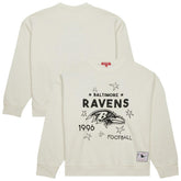 Baltimore Ravens Women's Plus Size Shooting Star Sweatshirt - Cream outlet