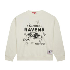 Baltimore Ravens Women's Plus Size Shooting Star Sweatshirt - Cream outlet