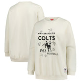 Indianapolis Colts Women's Plus Size Shooting Star Sweatshirt - Cream outlet