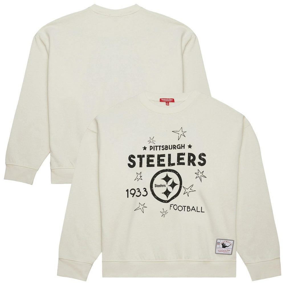 Pittsburgh Steelers Women's Plus Size Shooting Star Sweatshirt - Cream online
