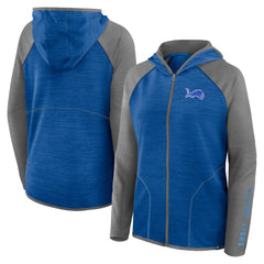 Detroit Lions Women's Plus Size End Around Pass Full-Zip Hoodie - Blue on sale