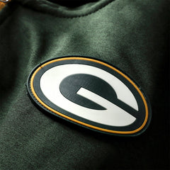 Green Bay Packers Women's Plus Size End Around Pass Full-Zip Hoodie - Green for sale
