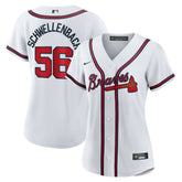 Spencer Schwellenbach Atlanta Braves Women's Home Replica Jersey - White | Nike
