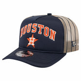 Houston Astros Vintage Arched Foam Front 9FIFTY A-Frame Adjustable Trucker Hat - Navy | New Era