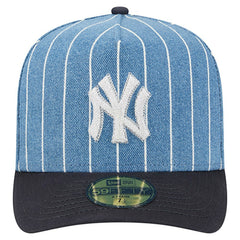 New York Yankees Parallel A-Frame 59FIFTY Fitted Hat - Blue/Navy | New Era