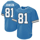 Calvin Johnson Detroit Lions Retired Player Name & Number Mesh Top - Blue for sale