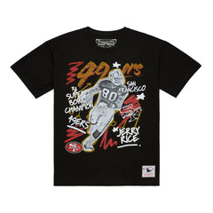 Jerry Rice San Francisco 49ers Chalked Up Player Graphic T-Shirt - Black on sale