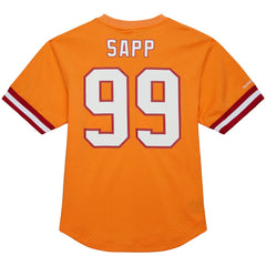Warren Sapp Tampa Bay Buccaneers Retired Player Name & Number Mesh Top - Orange outlet