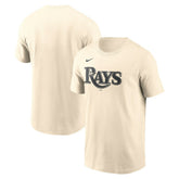 Tampa Bay Rays Camo Logo T-Shirt - Cream | Nike