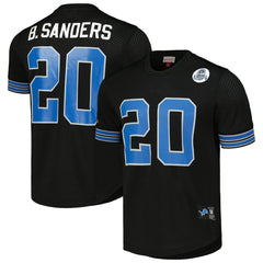 Barry Sanders Detroit Lions Big & Tall Mesh Player Name & Number Shirt - Black discount