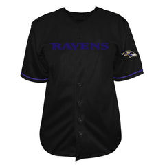 Lamar Jackson Baltimore Ravens Big & Tall Baseball Button-Up Shirt - Black on sale
