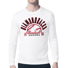 Arizona Diamondbacks Starter Half Ball Team Graphic Long Sleeve T-Shirt - White