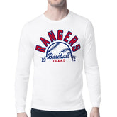 Texas Rangers Starter Half Ball Team Graphic Long Sleeve T-Shirt - White