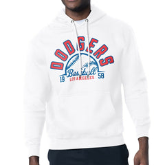 Los Angeles Dodgers Starter Half Ball Team Graphic Pullover Hoodie - White