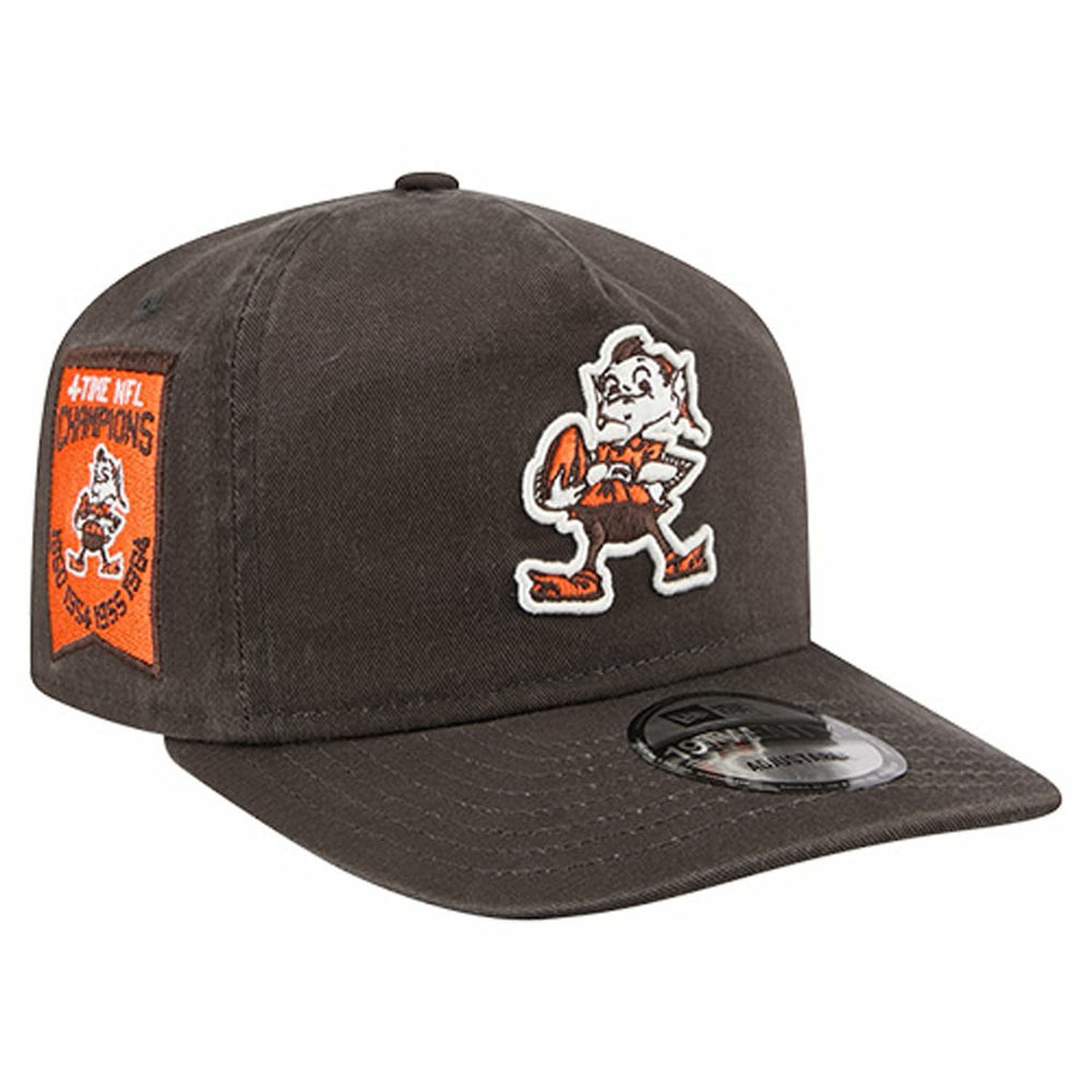 Cleveland Browns New Era Championship 19TWENTY Adjustable Hat - Brown cheap