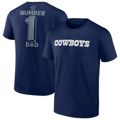 Dallas Cowboys Big & Tall Number One Dad T-Shirt - Navy outlet