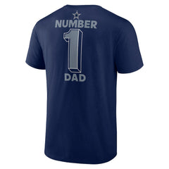 Dallas Cowboys Big & Tall Number One Dad T-Shirt - Navy outlet