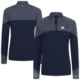 Minnesota Twins Levelwear Women's Classic Stripes Insignia 2.0 Raglan Quarter-Zip Top - Navy