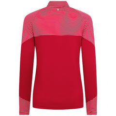 Cincinnati Reds Levelwear Women's Classic Stripes Insignia 2.0 Raglan Quarter-Zip Top - Red