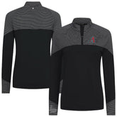 Arizona Diamondbacks Levelwear Women's Classic Stripes Insignia 2.0 Raglan Quarter-Zip Top - Black