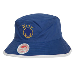 Golden State Warriors Flip It Reversible Bucket Hat sale - Black/Blue | Mitchell & Ness online