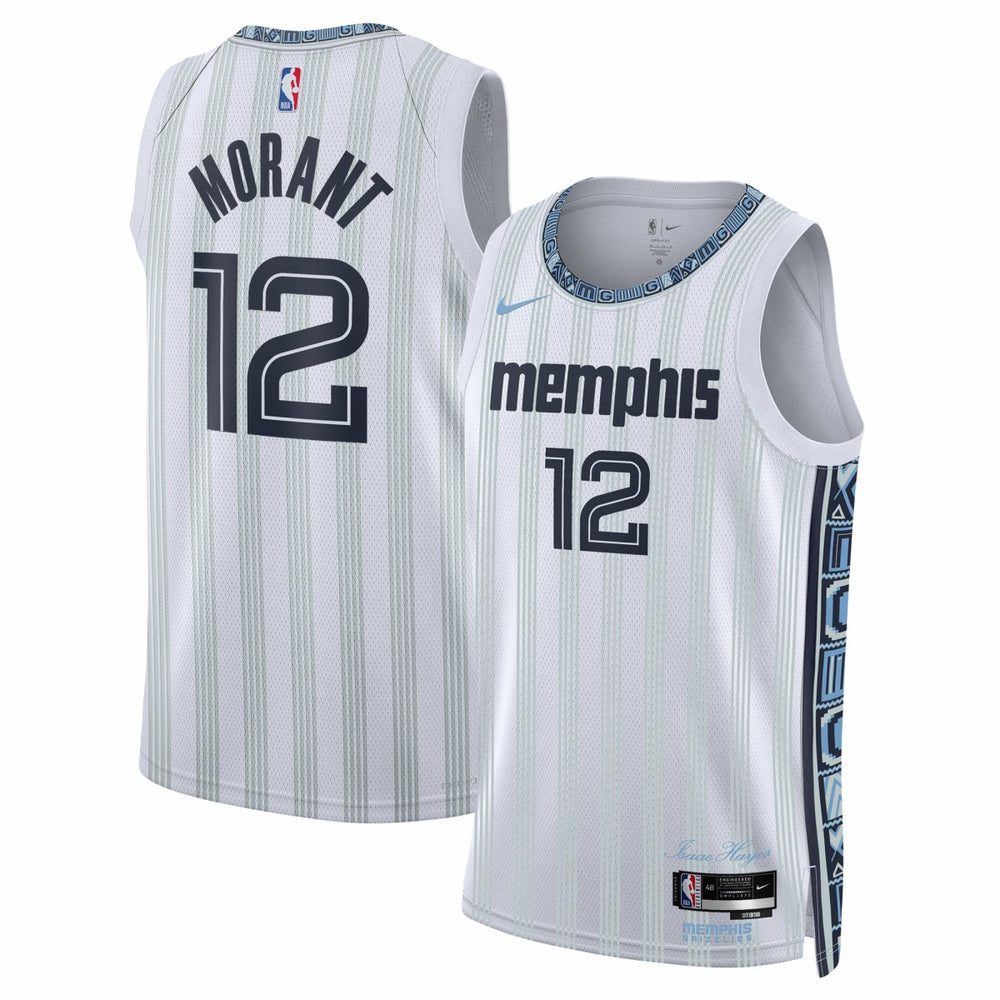 Ja Morant Memphis Grizzlies Unisex 2025/26 Swingman Jersey - White - City Edition | Nike on sale