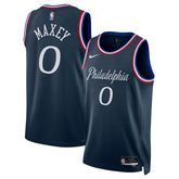Tyrese Maxey Philadelphia 76ers Unisex 2025/26 Swingman Jersey - Navy - City Edition | Nike cheap