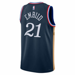 Joel Embiid Philadelphia 76ers Unisex 2025/26 Swingman Jersey - Navy - City Edition | Nike discount