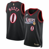 Tyrese Maxey Philadelphia 76ers Unisex Swingman Jersey - Classic Edition - Black | Nike for sale