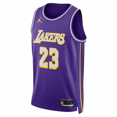 LeBron James Los Angeles Lakers Jordan Brand Unisex Swingman Jersey - Statement Edition - Purple outlet