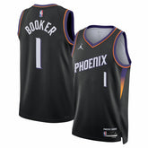 Devin Booker Phoenix Suns Jordan Brand Unisex Swingman Jersey - Statement Edition - Black on sale