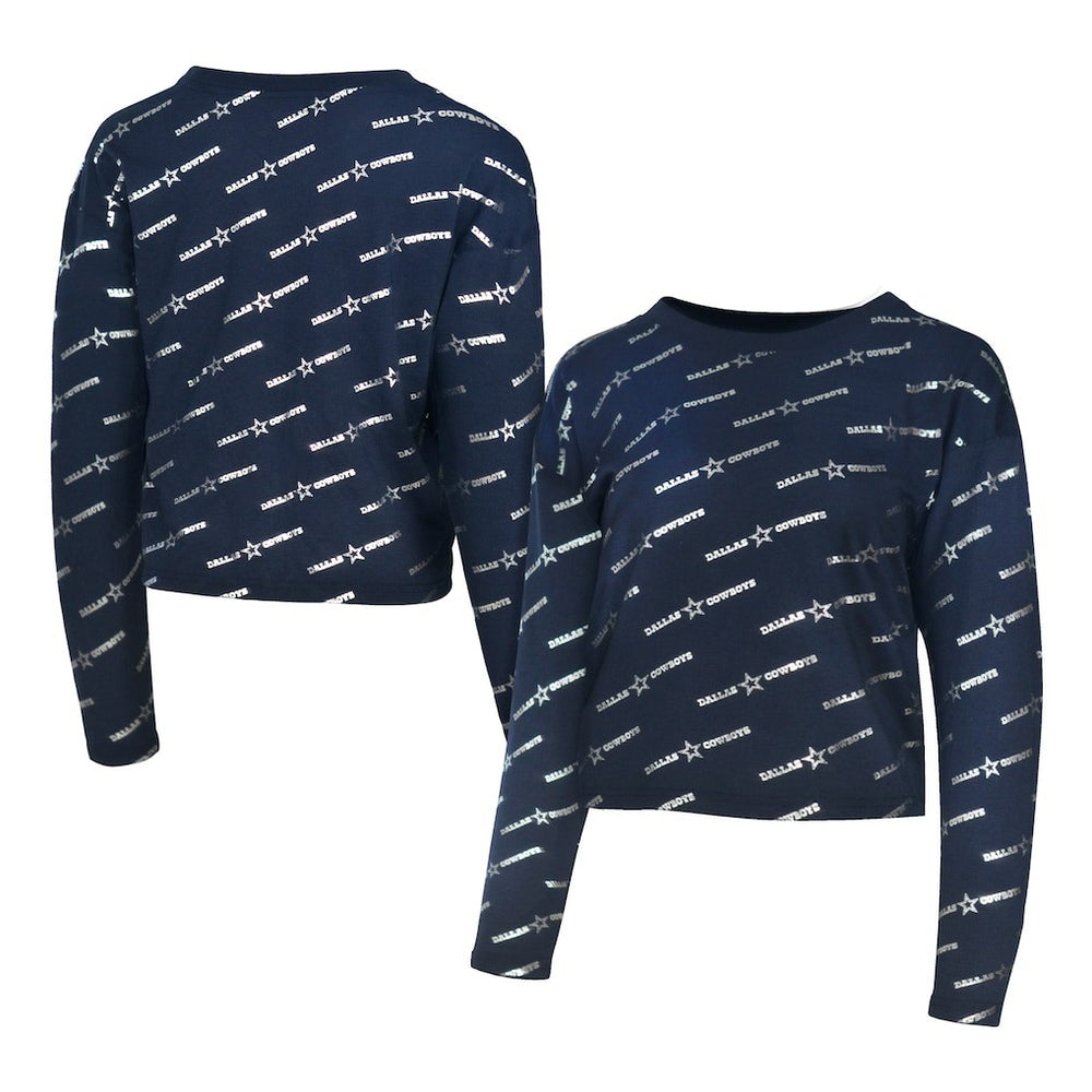 Dallas Cowboys Lauren James Foil Long Sleeve T-Shirt - Navy sale