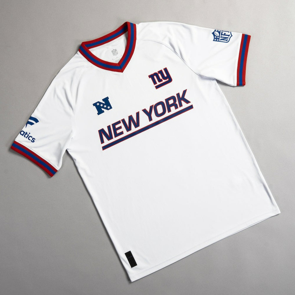 New York Giants NFL Football x Football V-Neck Fan Top - White discount