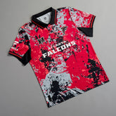 Atlanta Falcons NFL Football x Football Collared Fan Top - Black discount