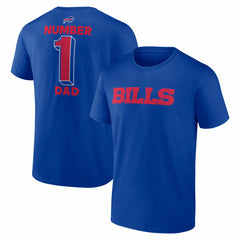 Buffalo Bills #1 Dad Jersey T-Shirt - Royal for sale