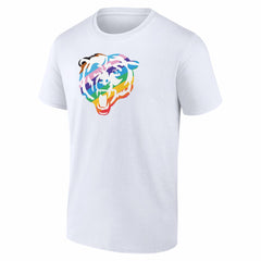 Chicago Bears Logo Pride T-Shirt - White outlet