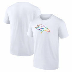 Denver Broncos Logo Pride T-Shirt - White discount