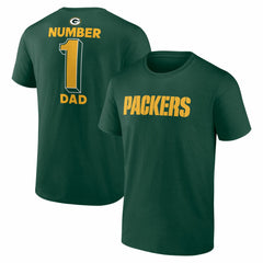 Green Bay Packers #1 Dad Jersey T-Shirt - Green sale