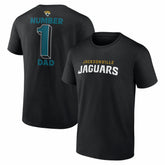 Jacksonville Jaguars #1 Dad Jersey T-Shirt - Black outlet