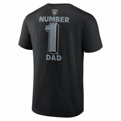 Las Vegas Raiders #1 Dad Jersey T-Shirt - Black for sale