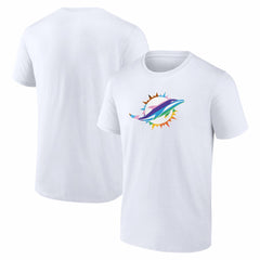 Miami Dolphins Logo Pride T-Shirt - White online
