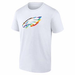 Philadelphia Eagles Logo Pride T-Shirt - White cheap