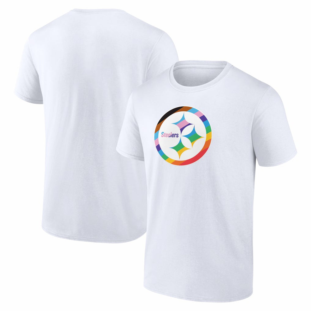 Pittsburgh Steelers Logo Pride T-Shirt - White outlet