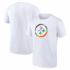 Pittsburgh Steelers Logo Pride T-Shirt - White outlet