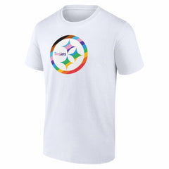 Pittsburgh Steelers Logo Pride T-Shirt - White outlet
