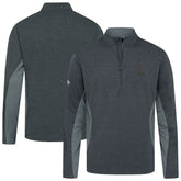 San Diego Padres Levelwear Waffle Insignia 2.0 Quarter-Zip Pullover - Heather Black